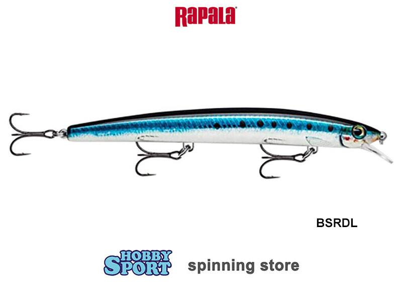 RAPALA MAX RAP MXR 17 COL. BSRDL LIVE SARDINE  28 GR ARTIFICIALE MARE SPINNING