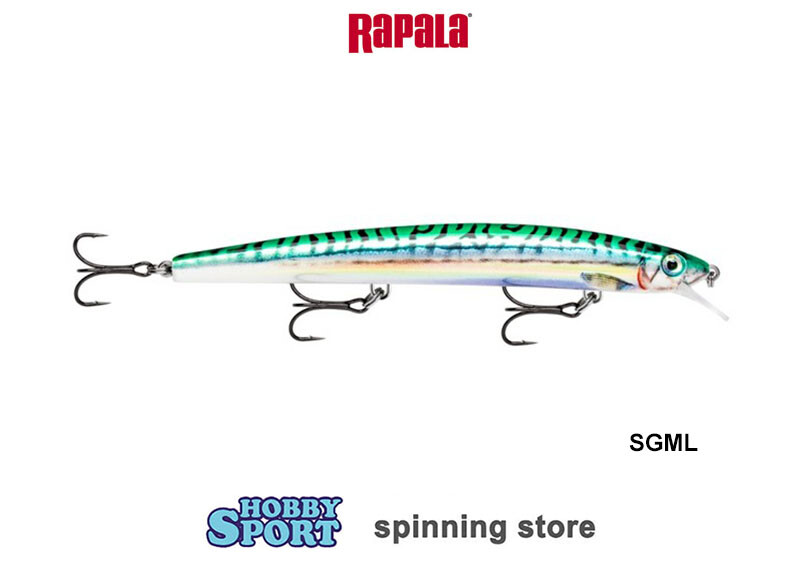 RAPALA MAX RAP MXR 15 COL. SGML LIVE GREEN MACKEREL 23 GR  SPINNING  MARE