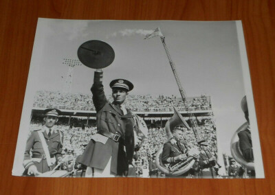 1960 Press Photo Orange Bowl Halftime Show Miami Jackson High Marching Band