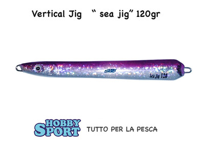 VERTICAL JIG  MODELLO  SEA JIG 120 GR COLORE 05 PINK RICCIOLA DENTICE CERNIA