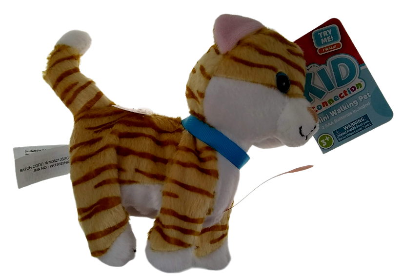 Tiger Kitty Cat Kid Connection Striped Plush Mini Walking Pet Kitten Tabby Toy