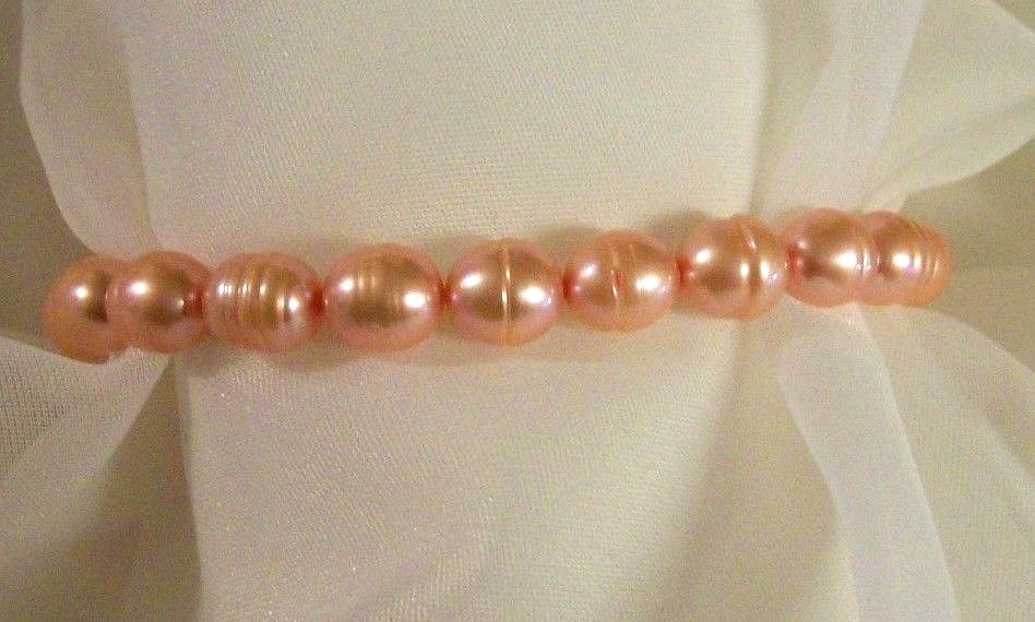 HONORA PEARL STRETCH PINK BRACELET LARGE