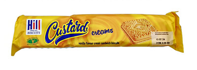 Hill Custard Creams Vanilla Flavour Cream Sandwich Biscuits, 150g