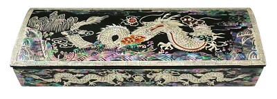 Mother of Pearl Jewelry Box Necklace Bracelet Earrings Writing Tool Box Case