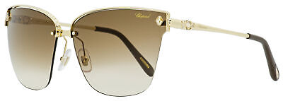 Chopard Butterfly Sunglasses SCHC19S 0300 Gold/Brown 65mm C19