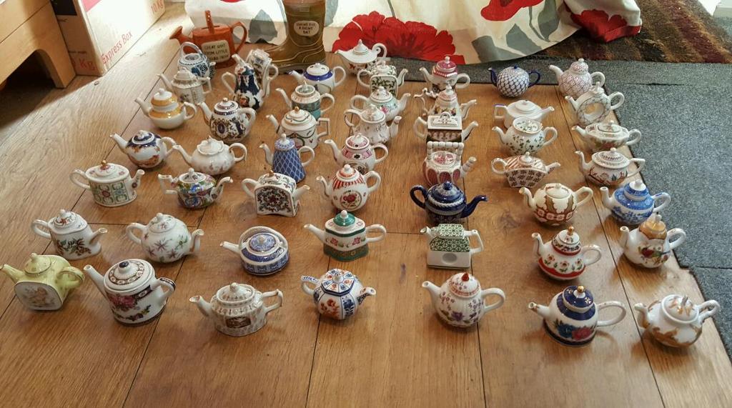 50 porcelain art miniature teapots in Woodbridge, Suffolk Gumtree