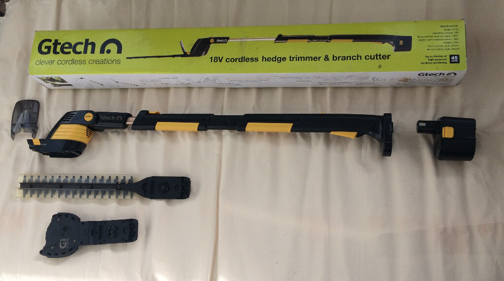 Gtech HT04 cordless hedge trimmer, No Charger, Free in Teignmouth