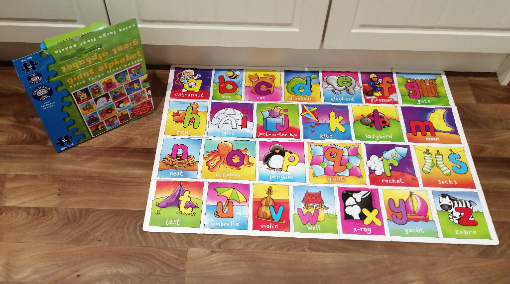 orchard toys giant alphabet jigsaw floor puzzle 26 pieces selling