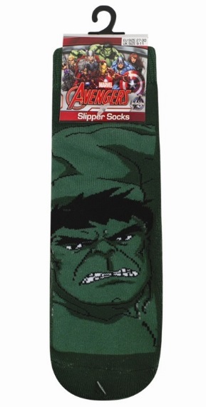 Hulk Multi Character Captain America Boys Slipper Socks with Iron Man