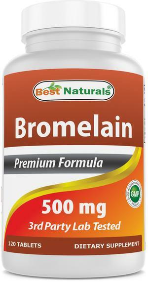 Бромелайн 500 мг Пищеварительные ферменты 120 таблеток 1000 мг на 2 таблетки 600GDU на грамм