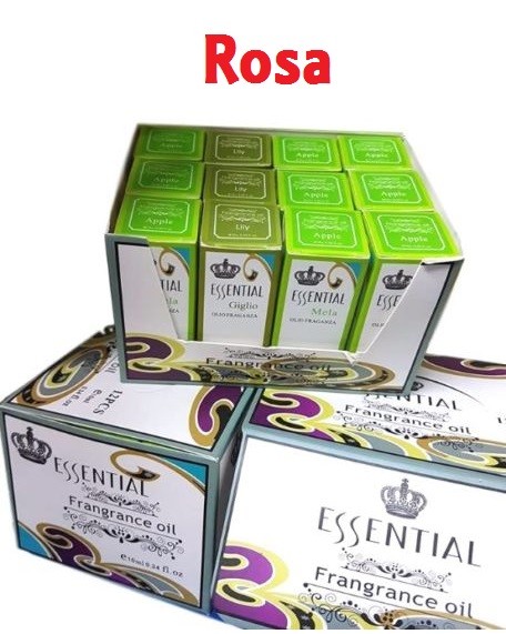 Set 12 Oli Essenziali 10ml Aromaterapia Profumo Ambiente Fragranza Rosa dfh