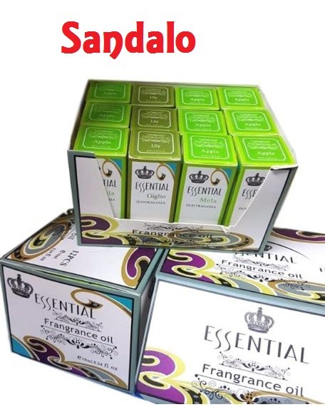 Set 12 Oli Essenziali 10ml Aromaterapia Profumo Ambiente Fragranza Sandalo dfh