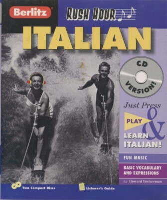 Berlitz Rush Hour: Italian 2-Disc Set AUDIO BOOK CD learn language basic vocab!