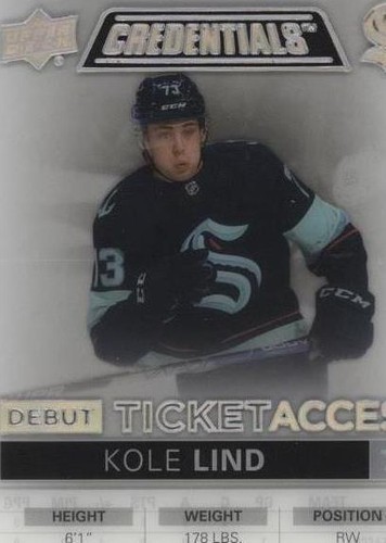 2021-22 Upper Deck Credentials - Kole Lind #DTA-KL