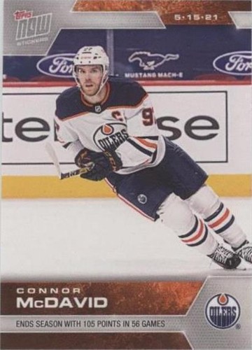 2020-21 Topps Now NHL Stickers - Connor McDavid #156