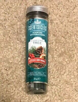 Scentsicles O Christmas Tree Scented Ornaments with Hooks (Bottle of 6)
