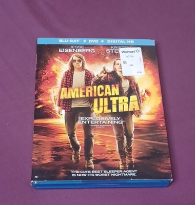 American Ultra [Blu-ray + DVD NO Digital HD] Kristen Stewart Jesse Eisenberg