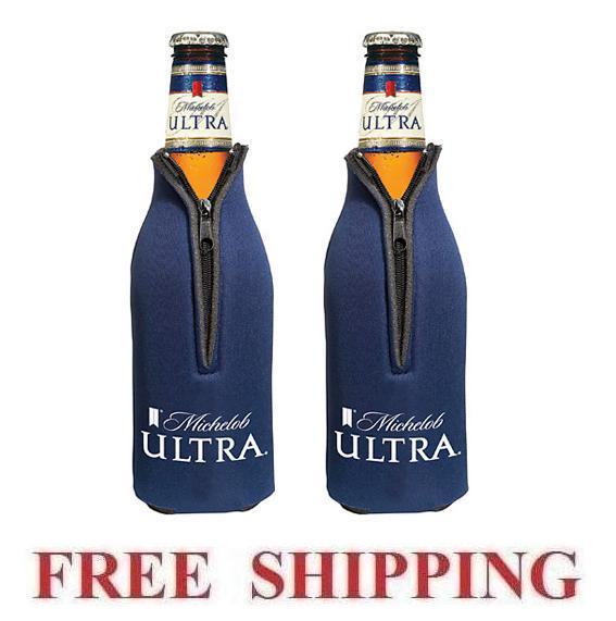 MICHELOB ULTRA 2 BEER BOTTLE COOLER COOZIE COOLIE KOOZIE HUGGIE NEW BUD