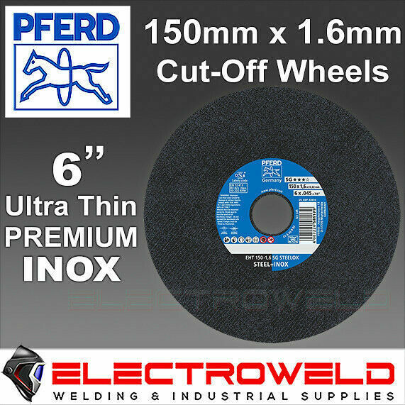 25 x PFERD 150mm 6" Cutting Discs Metal, Stainless Steel Cut Off Wheels Grinder