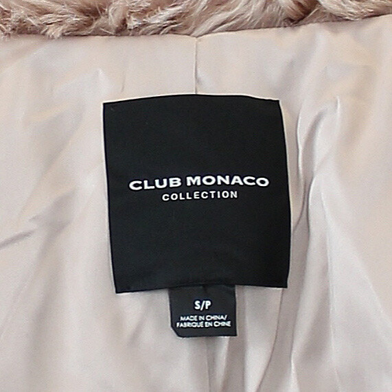 Pre-owned Club Monaco Coat, Women's Kay Shearing Fur Coat, Pink Rose, Msrp: $2195