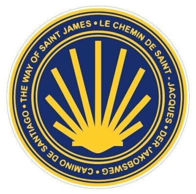 Camino de Santiago Shell Railroad Railway Train Sticker Decal
