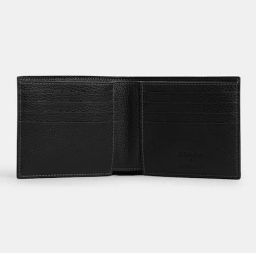 Pre-owned Coach X Mint + Serf 3 In 1 Wallet In Silver/black Multi