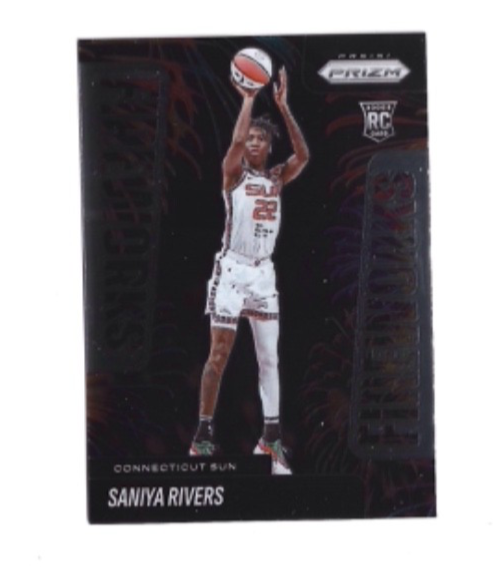 2025 Panini Prizm WNBA Saniya Rivers RC #1 Fireworks Insert - Connecticut Sun🏀