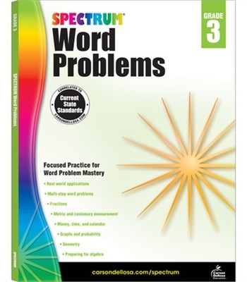 Spectrum Word Problems, Grade 3 (Paperback or Softback)