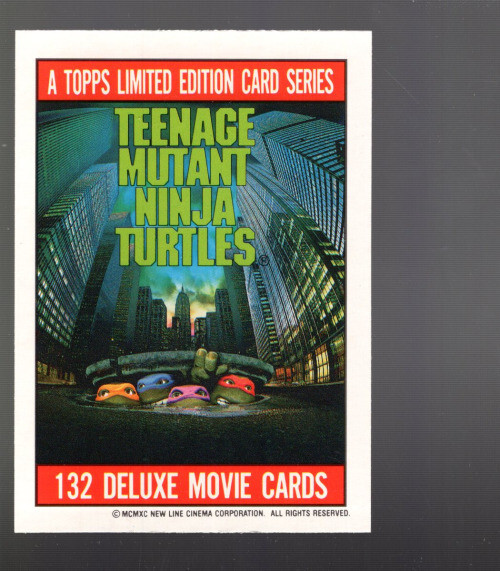 B5166- 1990 Topps Gb Teenage Mutant Ninja Turtles - Vous Pic- 15 + Gratuit Us