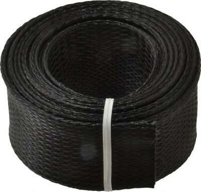 Techflex PTN2.00BK10 Black Braided Expandable Cable Sleeve, 10' Coil Length