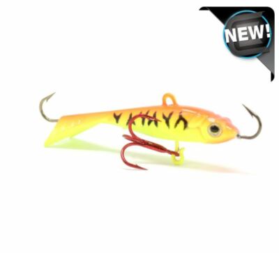 Clam Tikka Mino 1/8 oz - Glow Red Tiger - 1 3/8'' Puppet Minnow Darter