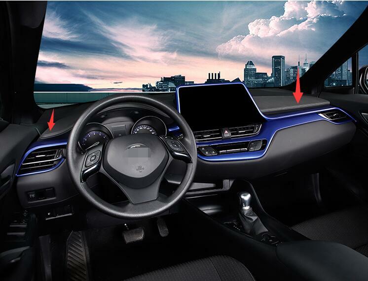 Fit For Toyota CHR CH-R 2018-22 ABS Blue Center Console Instrument