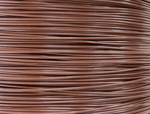 BROWN Vinyl Coated Cable, 1/16" - 3/32", 7x7: 50, 100, 200, 250, 500, 1000 ft