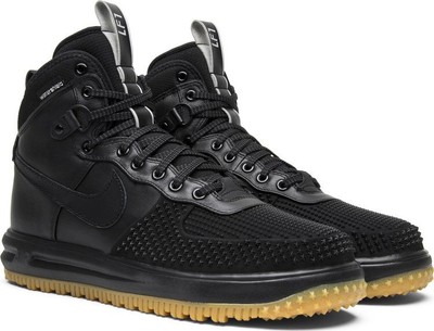 NIKE NIKE LUNAR FORCE 1 DUCKBOOT 'BLACK GUM' 805899-003 SHIP NOW