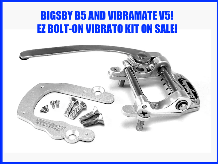 BEST DEAL Bigsby B5 & Vibramate V5 Combo, EZ BoltOn, Fits BEST DEAL Bigsby B5 & Vibramate V5 Combo, EZ BoltOn, Fits