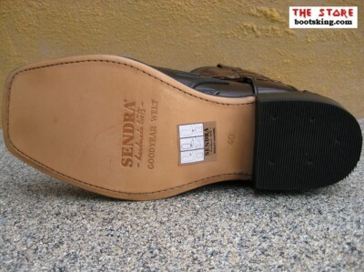 SENDRA SENDRA BOOTS BIKERBOOTS ROT-SCHWARZ FARMER STIEFEL LEDER HANDMADE GR. 40 BIS 45