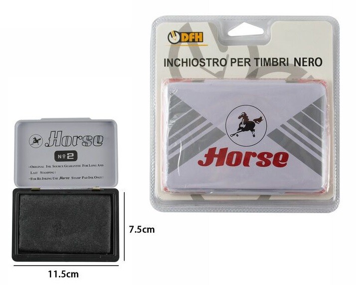 Tampone Cuscinetto Spugna Pre Inchiostrato Inchiostro Nero Per Timbro dfh