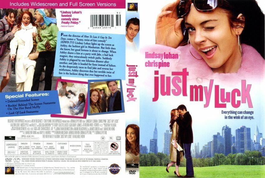 Just My Luck (DVD) DISC ONLY #M167 | eBay Just My Luck (DVD) DISC ONLY #M167 | eBay