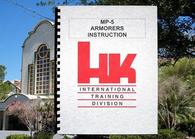 HECKLER & KOCH HK MP-5 Armorers Repair & Maintenance & Owners MANUAL 85 PAGE H&K