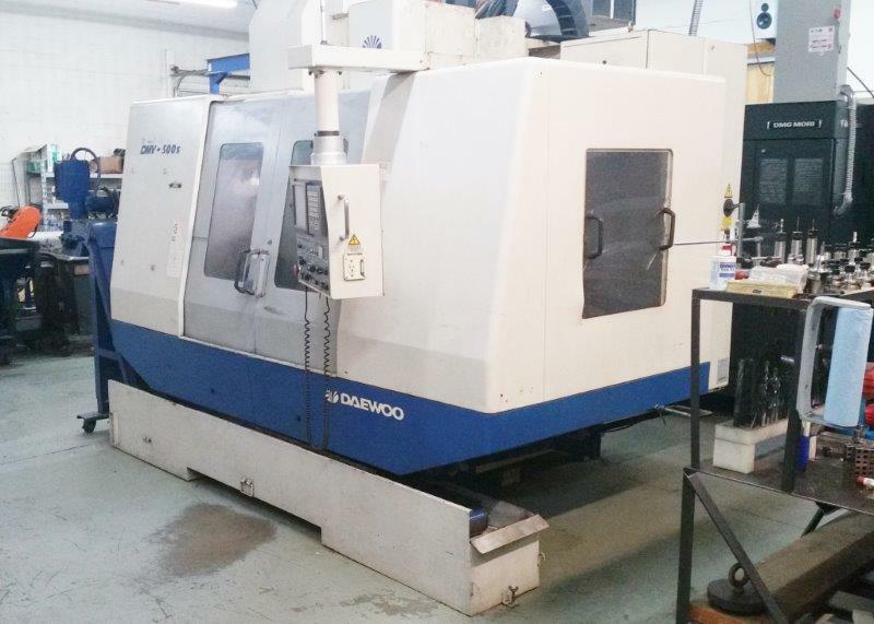 DAEWOO DMV-500S, 2001, THROUGH-SPINDLE COOLANT, 10K RPM