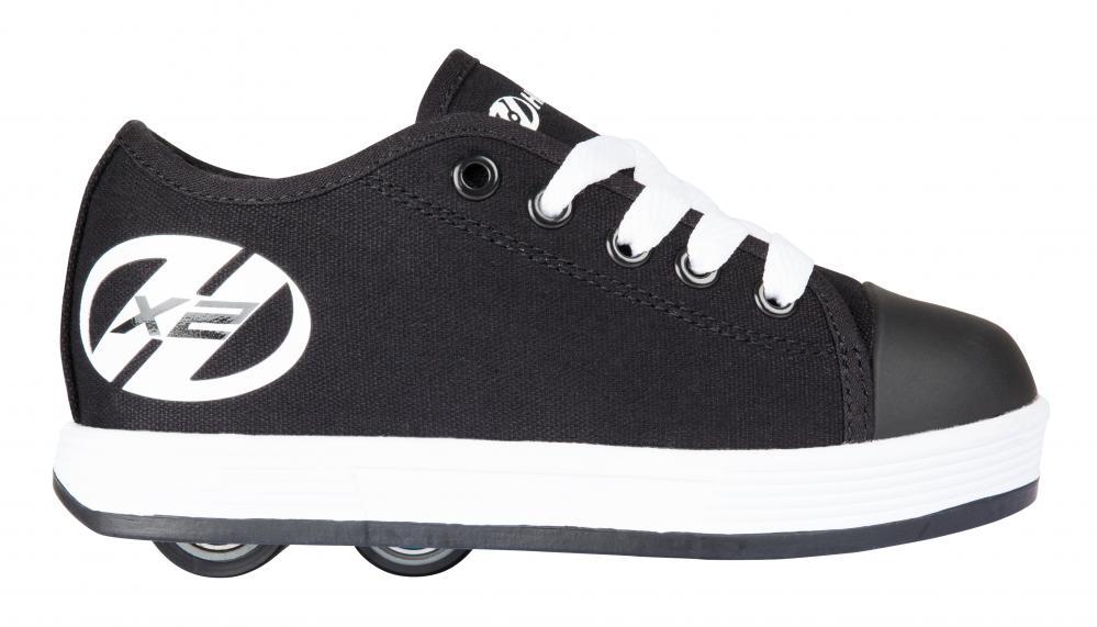 New Heelys Fresh Kids Wheelie Trainers Girls Boys Black Roller Skate