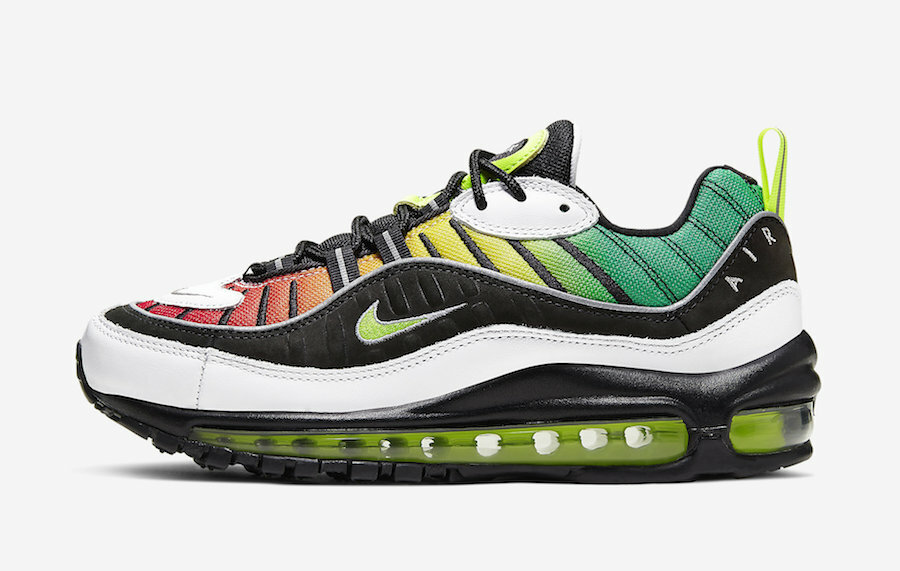 

Женские кроссовки Nike Air Max 98 NXN OLIVA KIM MULTICOLOR NO COVER CK3309-001 размер 7, Nike Air Max 98