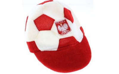 Poland Euro 2020 Hat with a Ball for Football Fans Polska Czapka Kibica