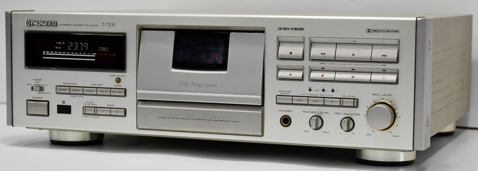 Pioneer T-770S CT-S920S 3-Head Stereo Cassette Deck with