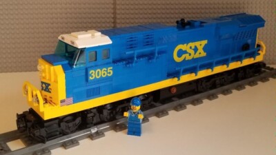 Custom Train CSX ES44ac Engine Blue Version -PLEASE READ ITEM DESCRIPTION-