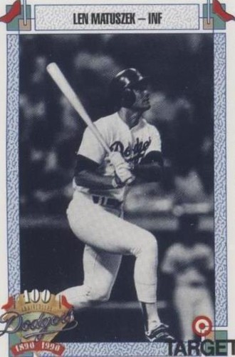 1990 Target Dodgers 100th Anniversary - Len Matuszek #492