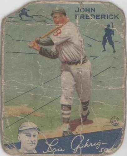 1934 Goudey Big League Chewing Gum - John Frederick #47