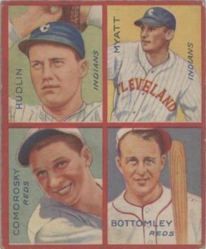 1935 Goudey 4-in-1 - Adam Comorosky Glenn Myatt Jim Bottomley #5B