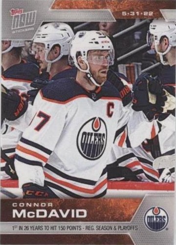 2021-22 Topps Now NHL Stickers - Connor McDavid #510
