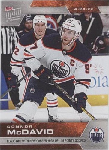 2021-22 Topps Now NHL Stickers - Connor McDavid #428